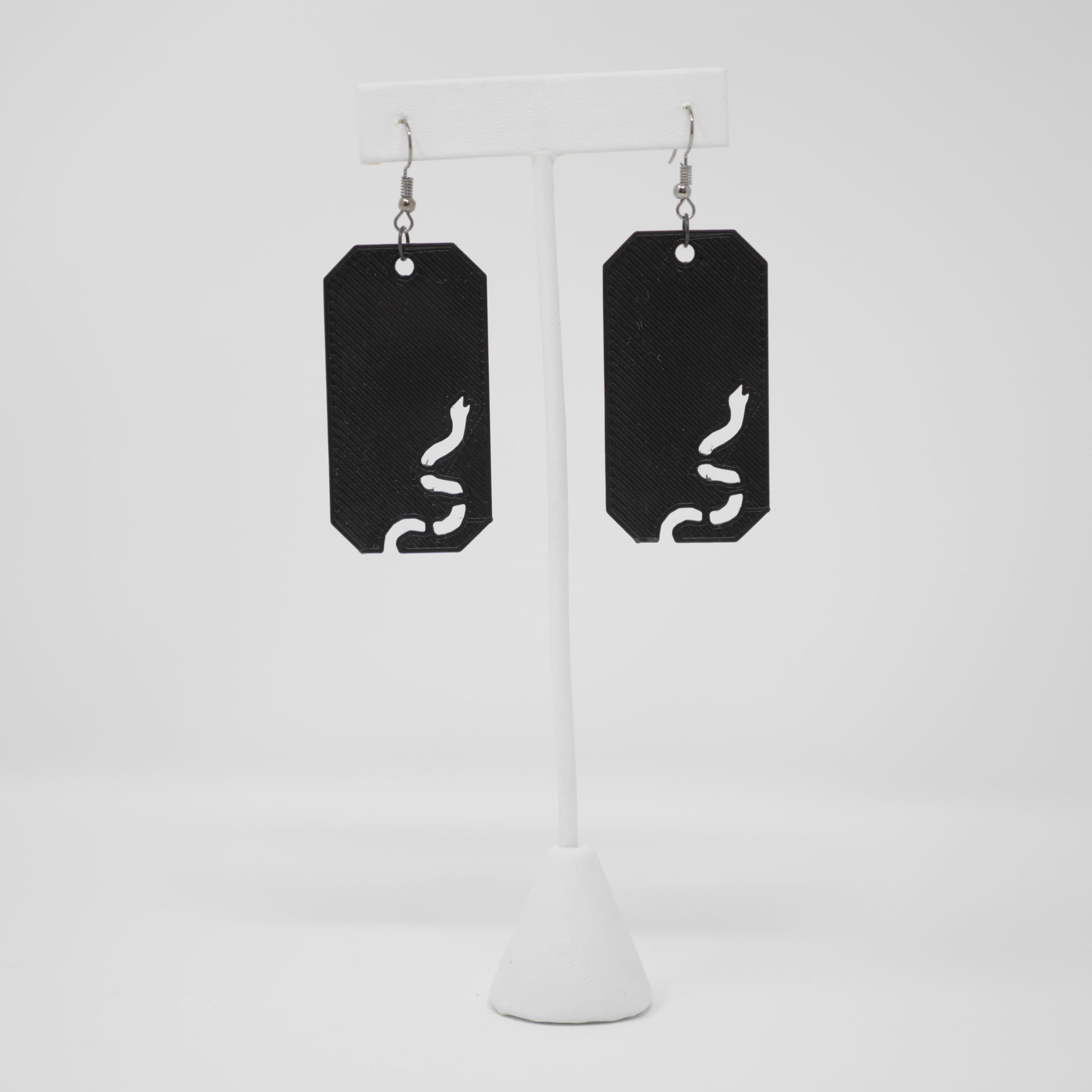 SNAKE TAG EARRINGS