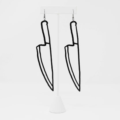 LARGE KNIFE EARRINGS